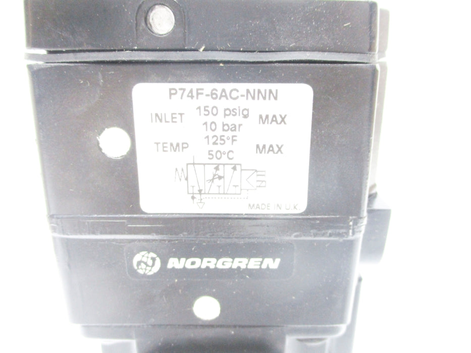 NORGREN P74F-6AC-NNN 150PSI NSMP