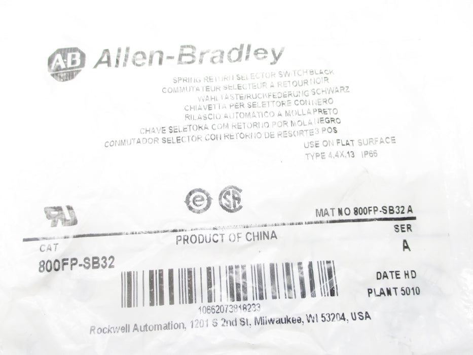 INDUSTRIAL SPARE PART 800FP-SB32 SER. A NSMP
