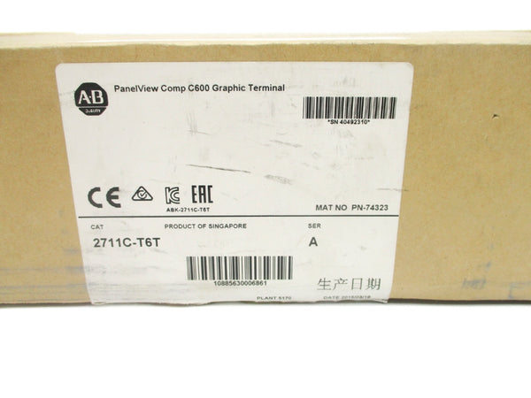 ALLEN BRADLEY 2711C-T6T SER. A 24VDC NSMP