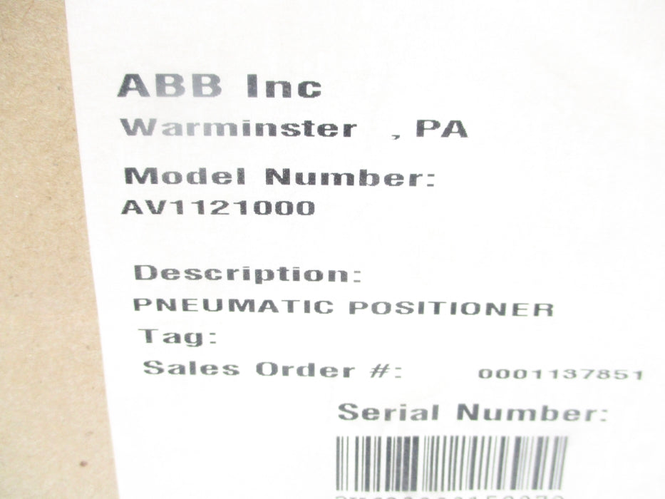 ABB AV1121000 150PSI NSMP