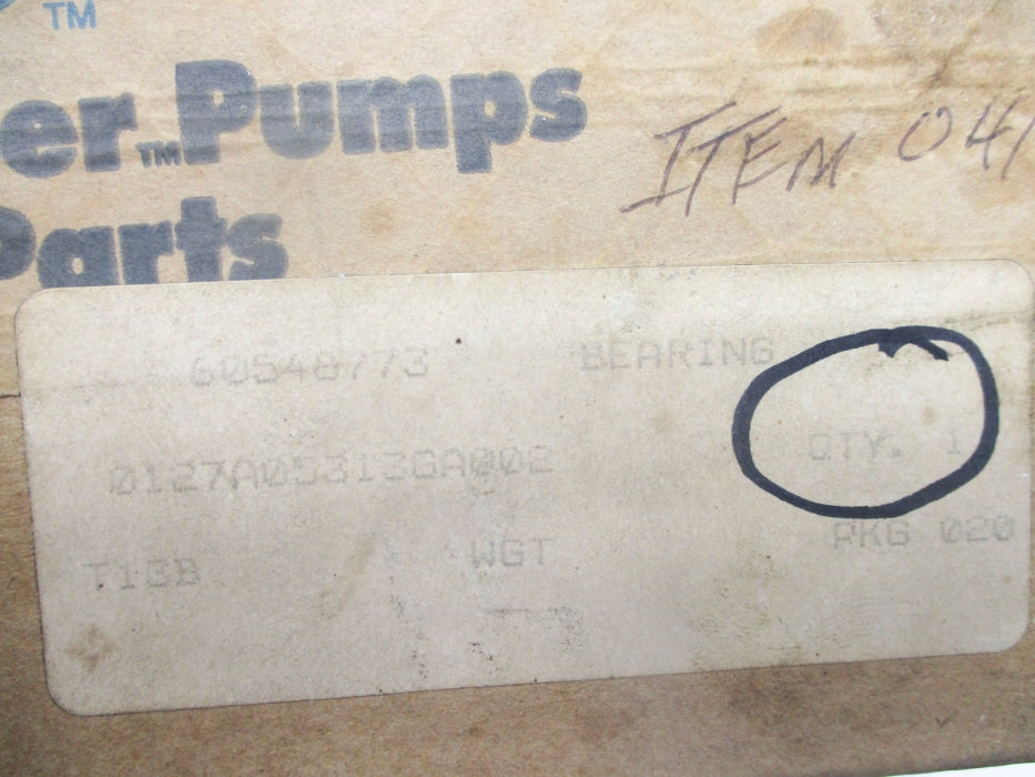 INGERSOLL-DRESSER PUMPS 60548773 0127A05313GA002 NSFS