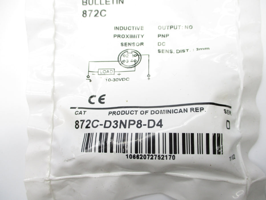 INDUSTRIAL SPARE PART 872C-D3NP8-D4 SER. D 10-30VDC NSMP