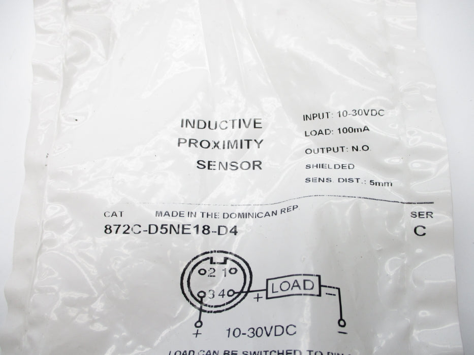ALLEN BRADLEY 872C-D5NE18-D4 SER. C 10-30VDC NSMP
