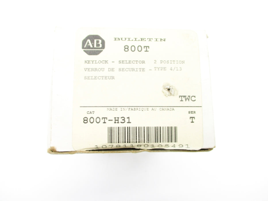 ALLEN BRADLEY 800T-H31 SER. T (WH) NSMP