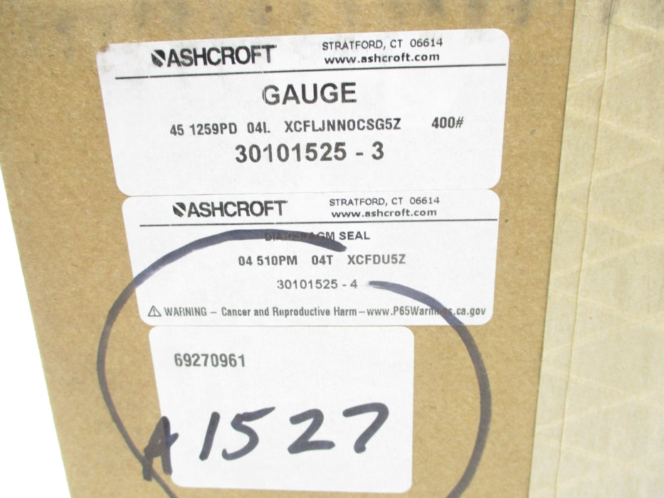 ASHCROFT 451259PD04LXCFLJNNOCSG5Z400# NSMP