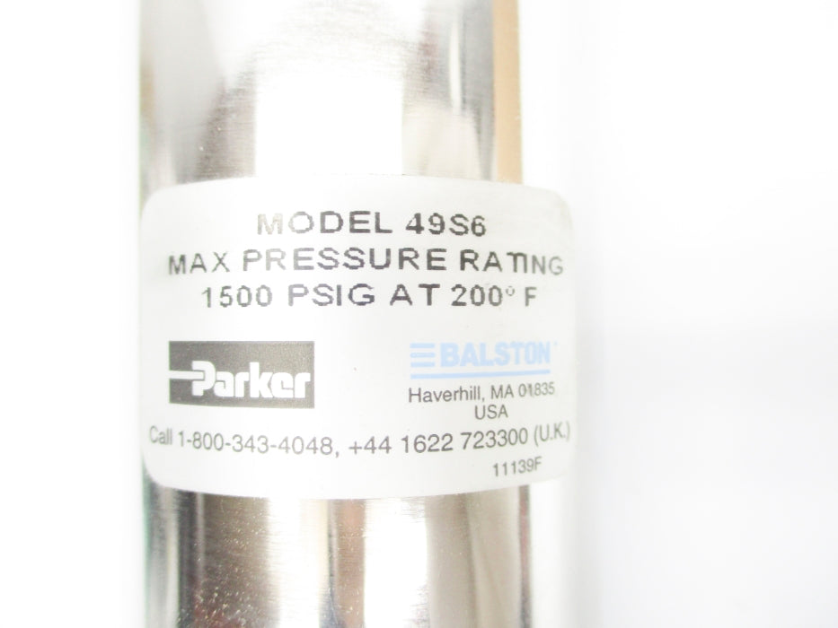 PARKER 49S6 1500PSIG NSNP