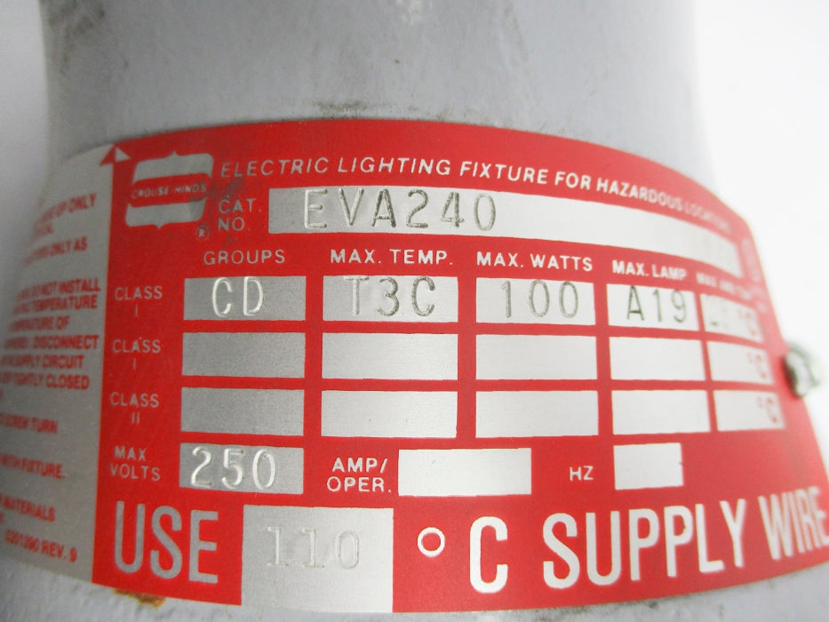 CROUSE-HINDS EVA240 NSNP