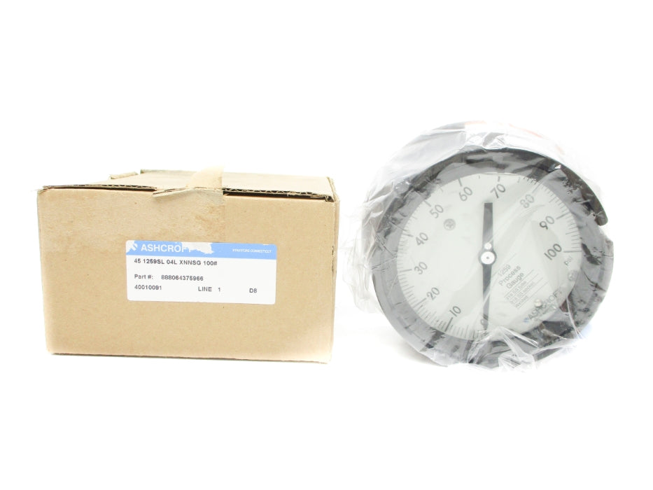 ASHCROFT 45-1259SL-04L-XNNSG-100# 0-100PSI NSMP