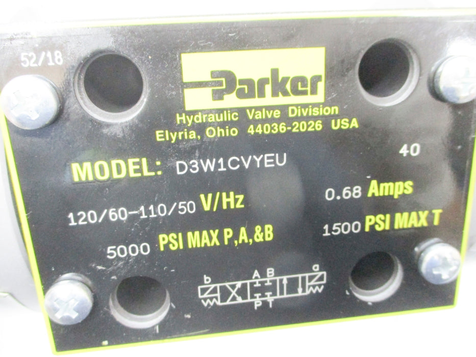 PARKER D3W1CVYEU 5000PSI NSMP