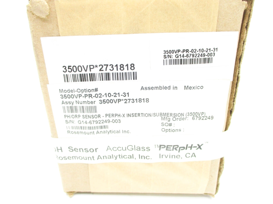 ROSEMOUNT 3500VP-PR-02-10-21-31 NSMP