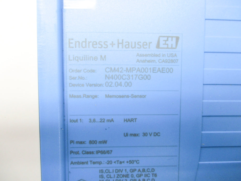ENDRESS+HAUSER CM42-MPA001EAE00 NSMP