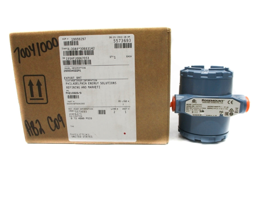 ROSEMOUNT 2088G4S22A1 0-4000PSI NSMP