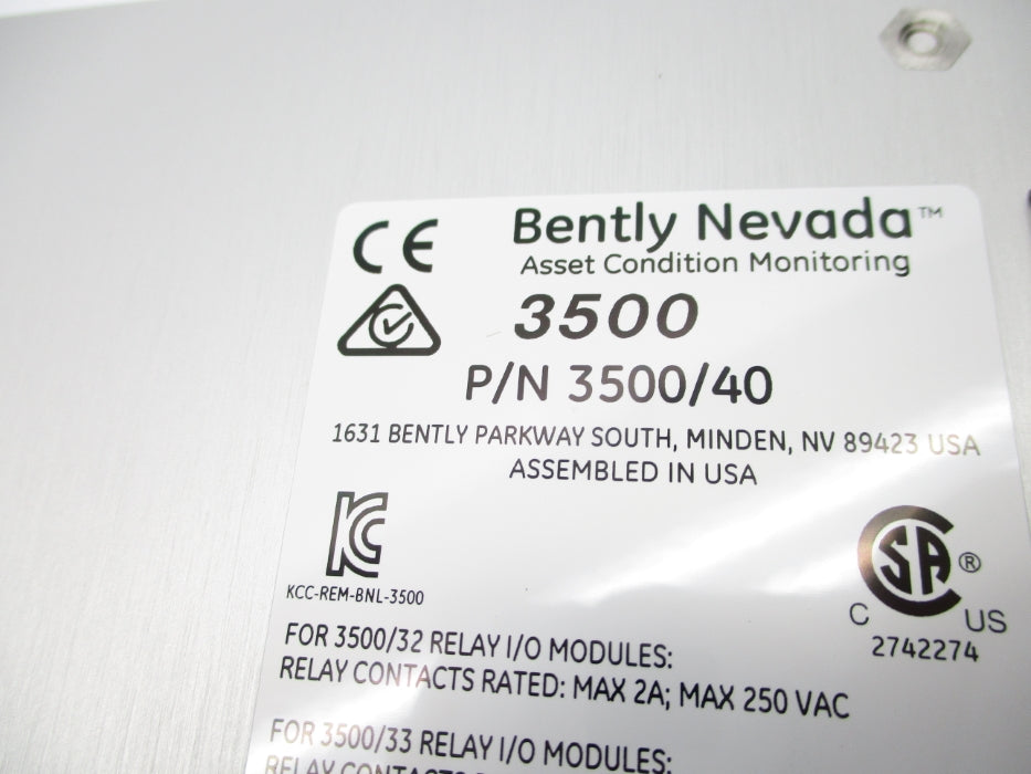 BENTLY NEVADA 3500/40M NSNP
