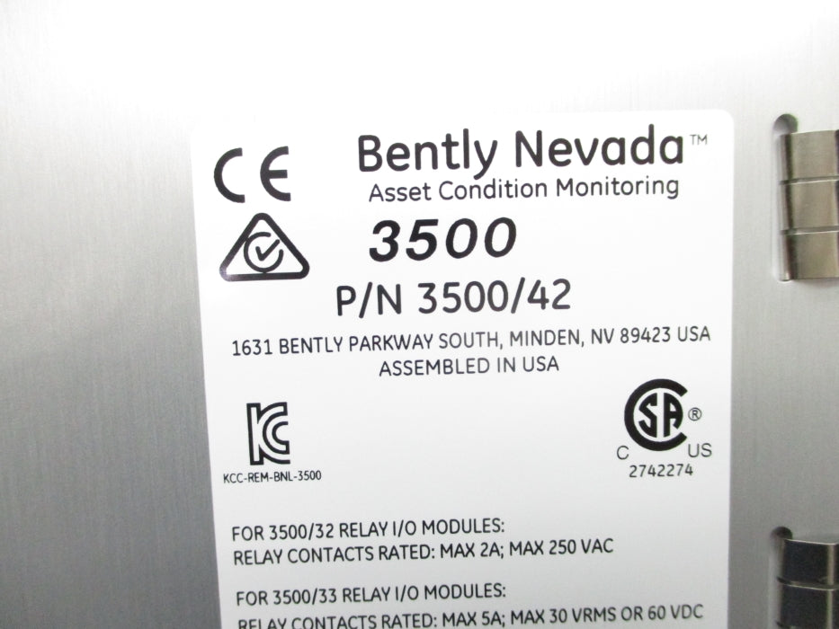 BENTLY NEVADA 3500/42M NSNP