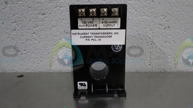 INSTRUMENT TRANSFORMER INC. PCL-20 CURRENT TRANSDUCERNSNP