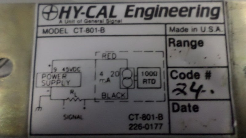 HYCAL CT-801-B UNMP
