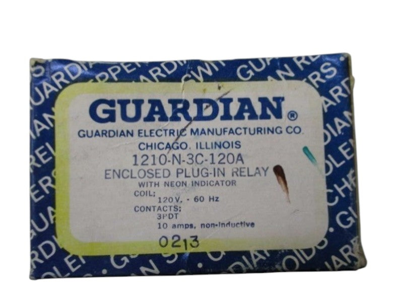 GUARDIAN ELECTRIC 1210-N-3C-120A RELAY 120V  NSMP