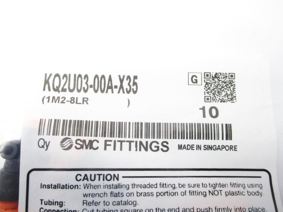 SMC KQ2U03-00A-X35 (PKG OF 10) NSMP