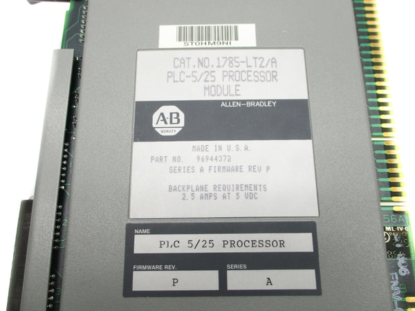 ALLEN BRADLEY 1785-LT2 SER. A F/W P (NO KEY) UNMP