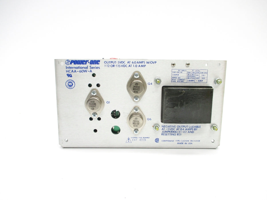 POWER ONE HCAA-60W-A 230/240VAC 1A NSNP