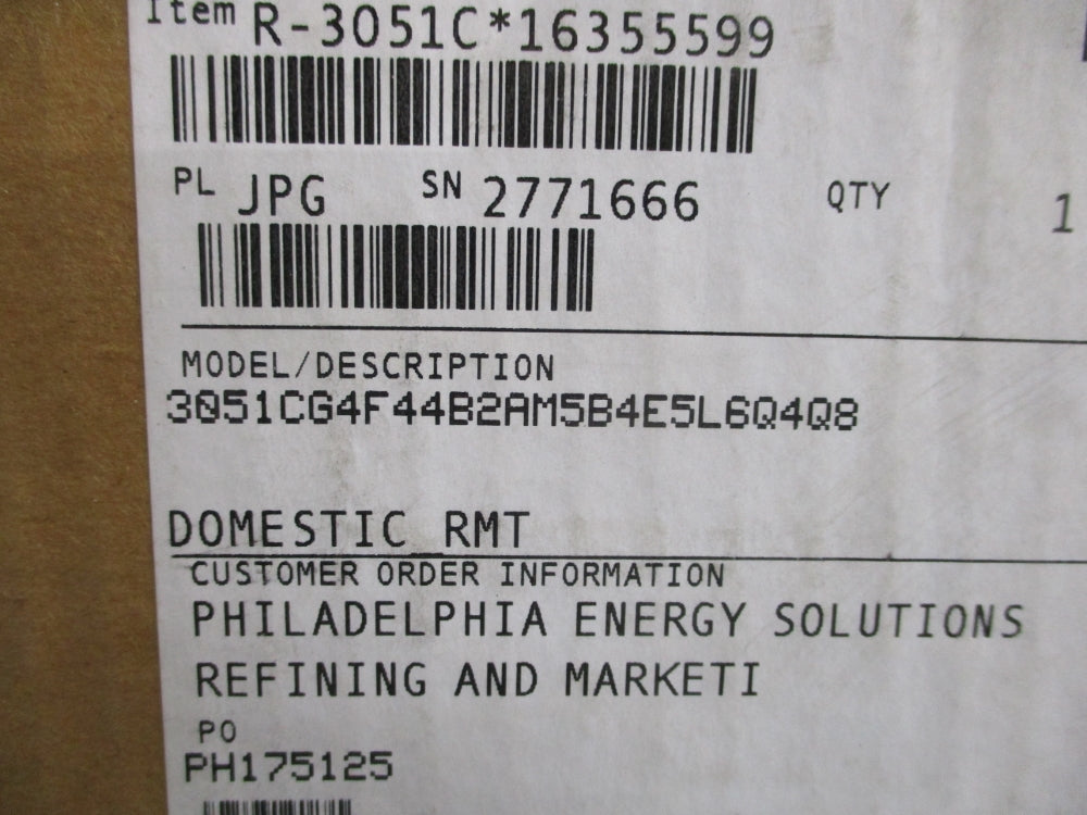 ROSEMOUNT 3051CG4F44B2AM5B4E5L6Q4Q8 0-300PSI NSMP