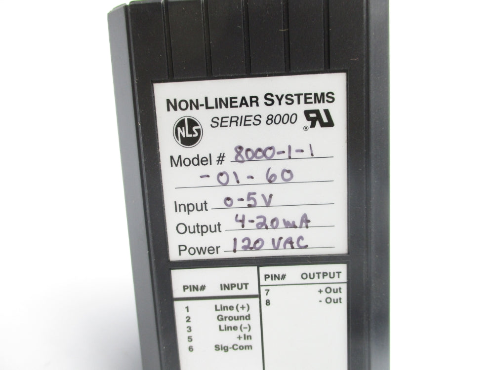 NON-LINEAR SYSTEMS 8000-1-1-01-60 120VAC NSNP