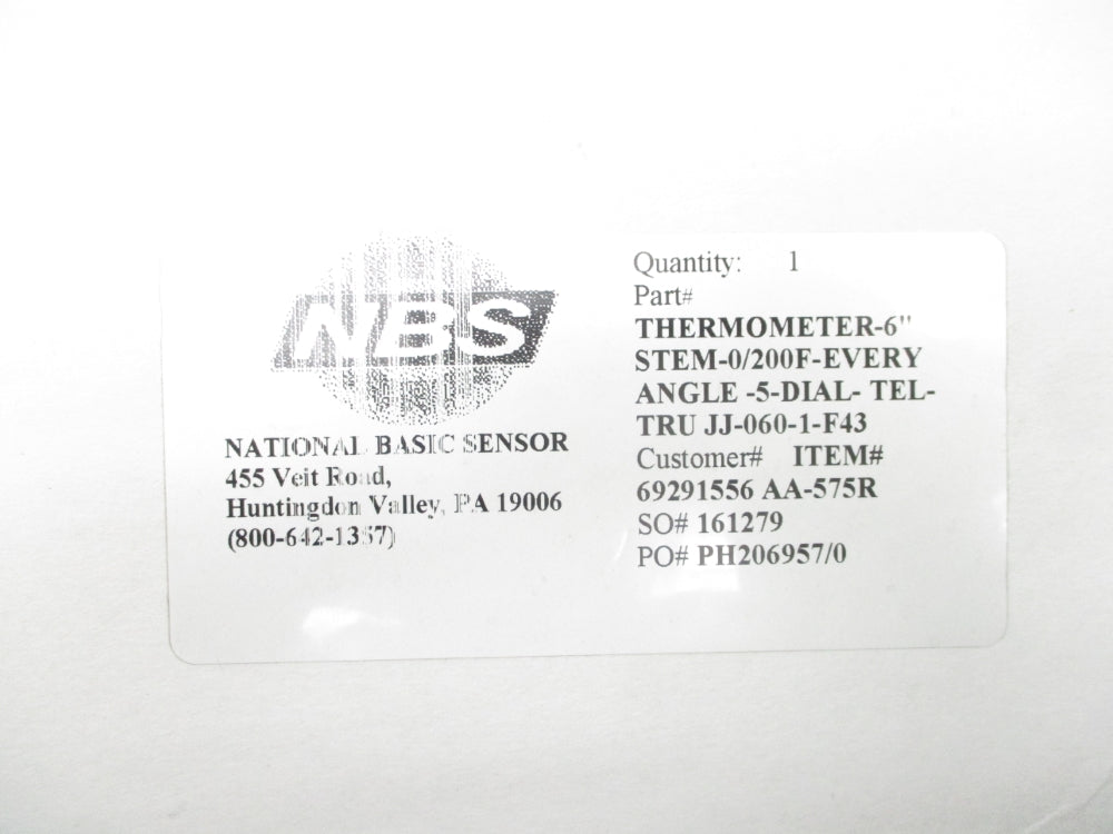 NBS JJ-060-1-F43 0/200F STEM 6 NSMP