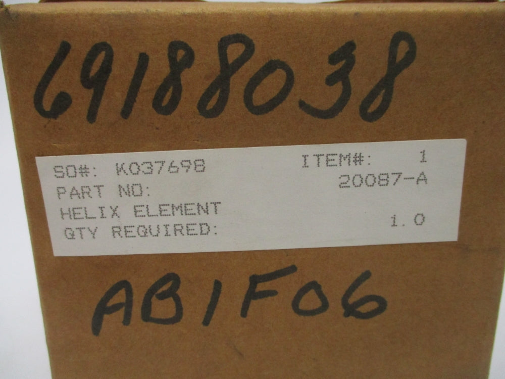 SPARE PART 20087-A NSFS