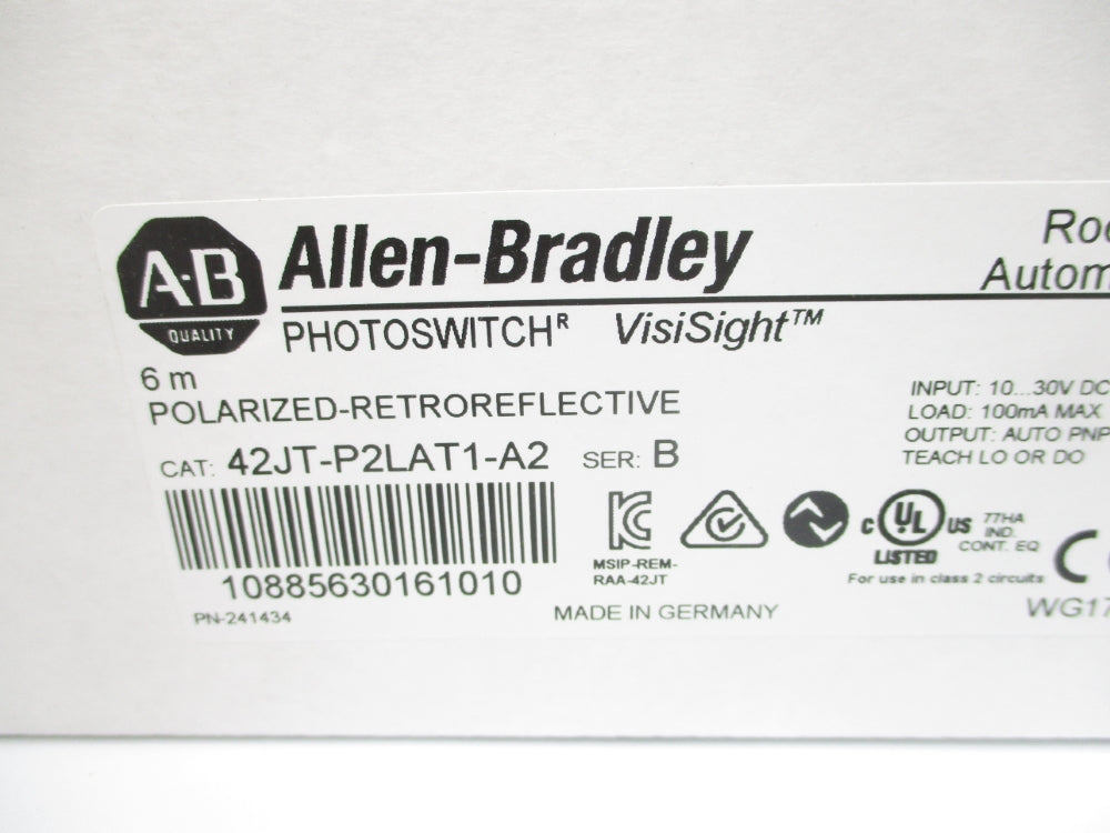 ALLEN BRADLEY 42JT-P2LAT1-A2 SER. B (WH) NSMP