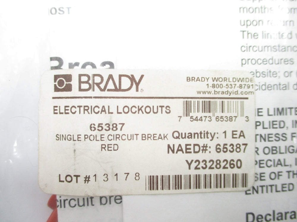 BRADY 65387 NSMP