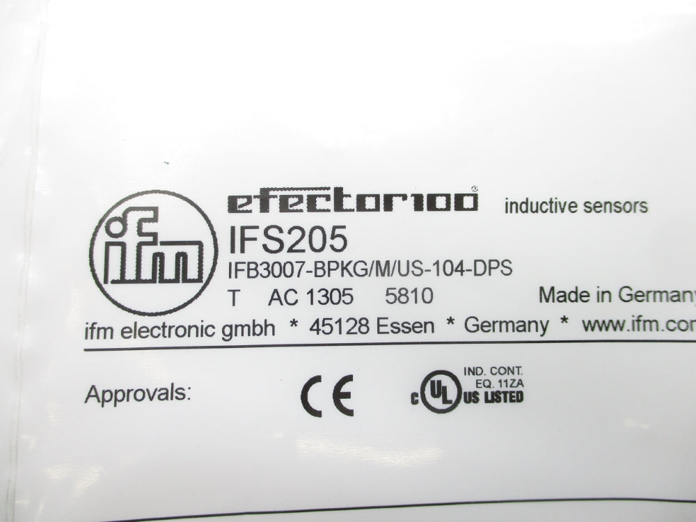 IFM EFECTOR IFB3007-BPKG/M/US-104-DPS IFS205 NSMP