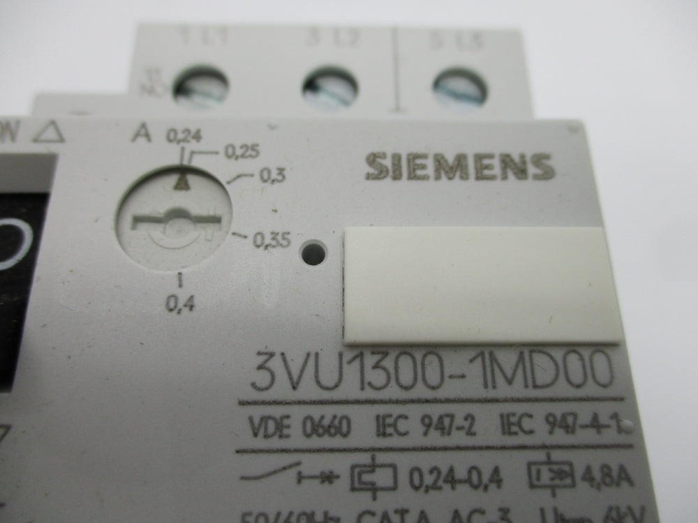 SIEMENS 3VU1300-1MD00 690V 0.24-0.4A NSNP