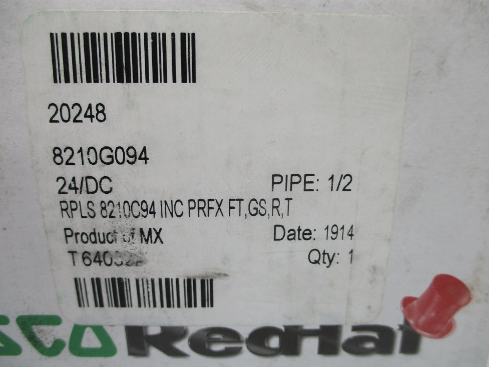 ASCO 8210G094 24VDC 40PSI 1/2" NSMP