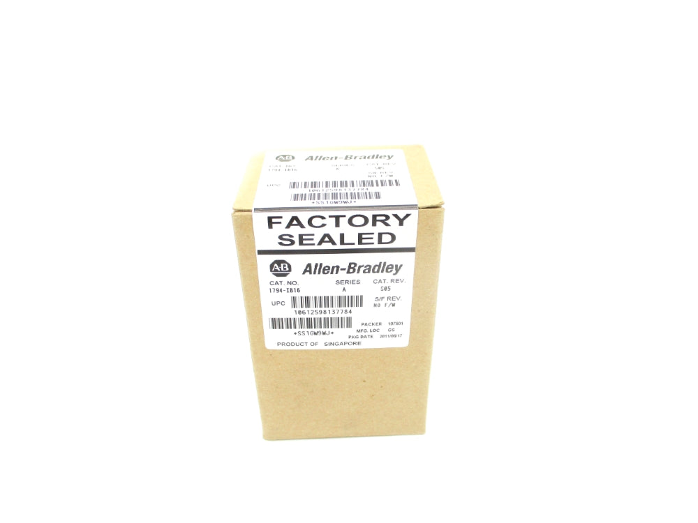 ALLEN BRADLEY 1794-IB16 SER. A DATE: 2011 NSFS