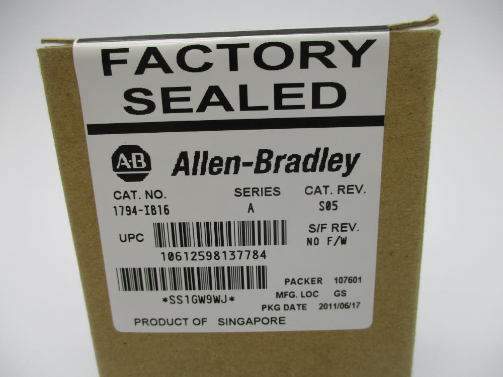 ALLEN BRADLEY 1794-IB16 SER. A DATE: 2011 NSFS