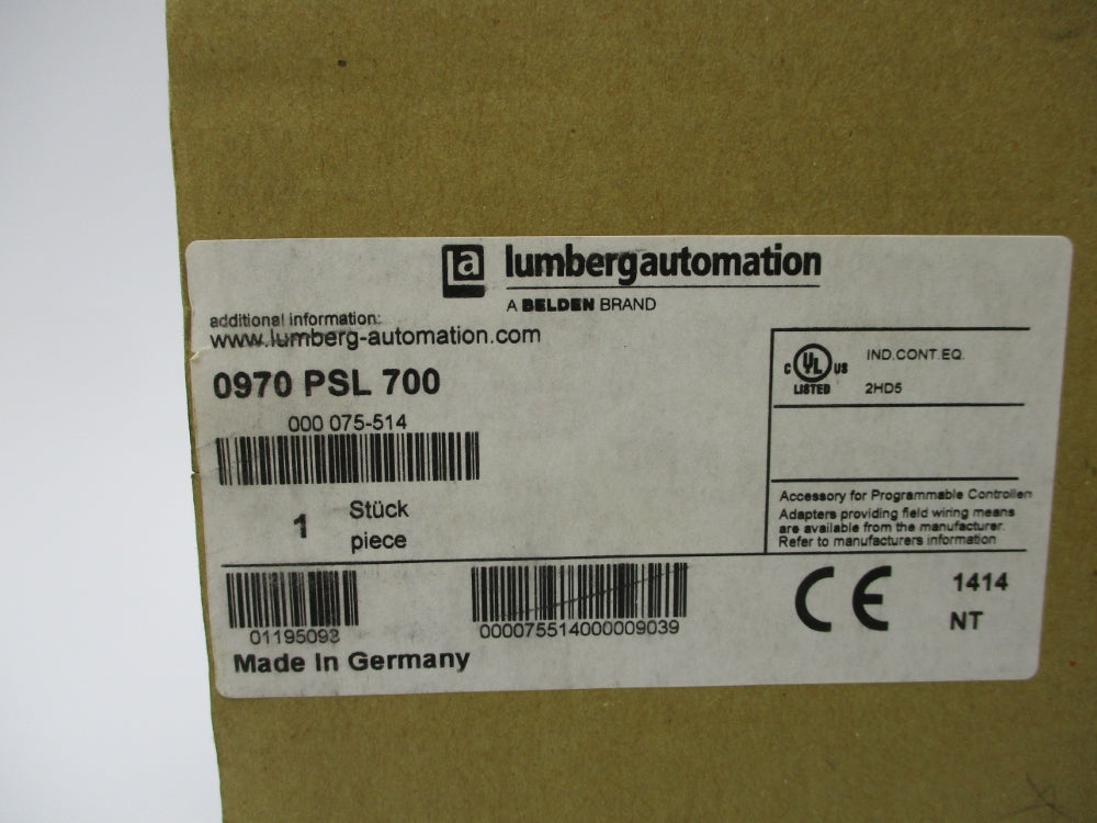 LUMBURG AUTOMATION 0970PSL700 NSMP