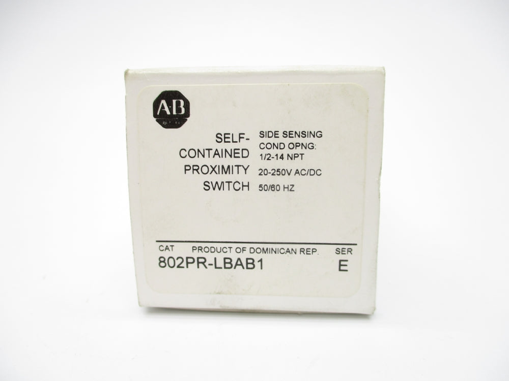 ALLEN BRADLEY 802PR-LBAB1 SER. E 20-250VAC/DC (WH) NSMP