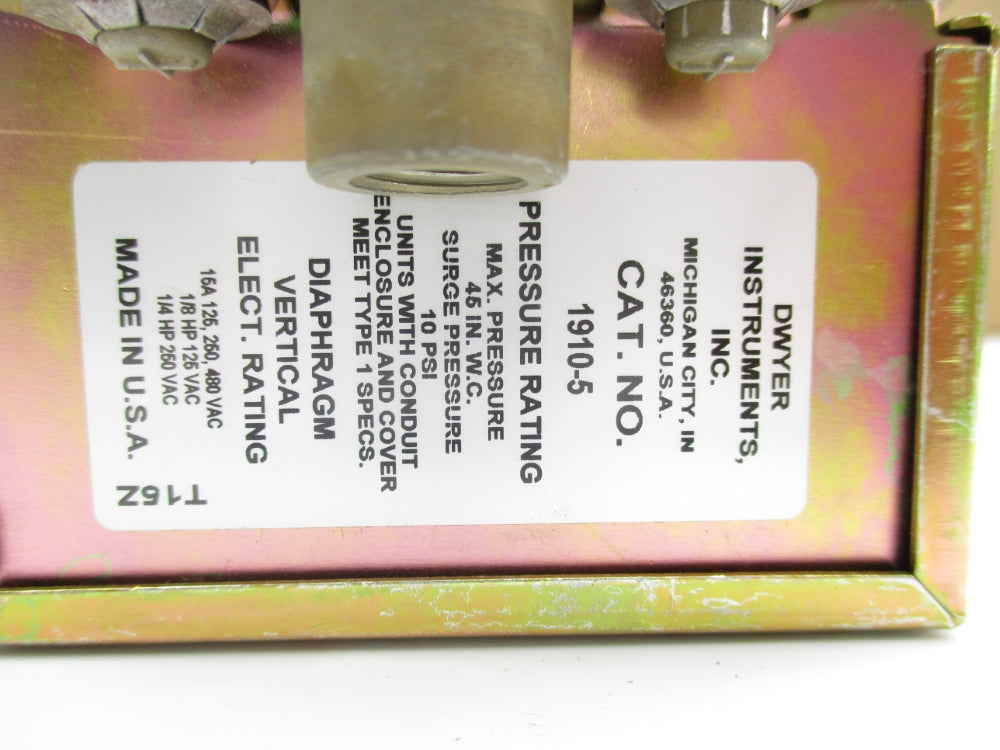 DWYER 1910-5 480VAC 15A 10PSI NSNP