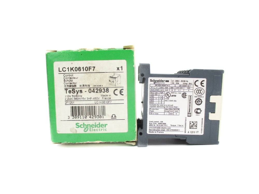 SCHNEIDER ELECTRIC LC1K0610F7 110V NSMP