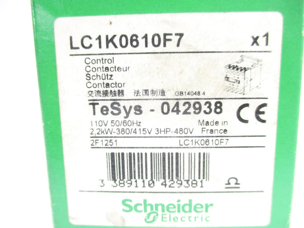 SCHNEIDER ELECTRIC LC1K0610F7 110V NSMP