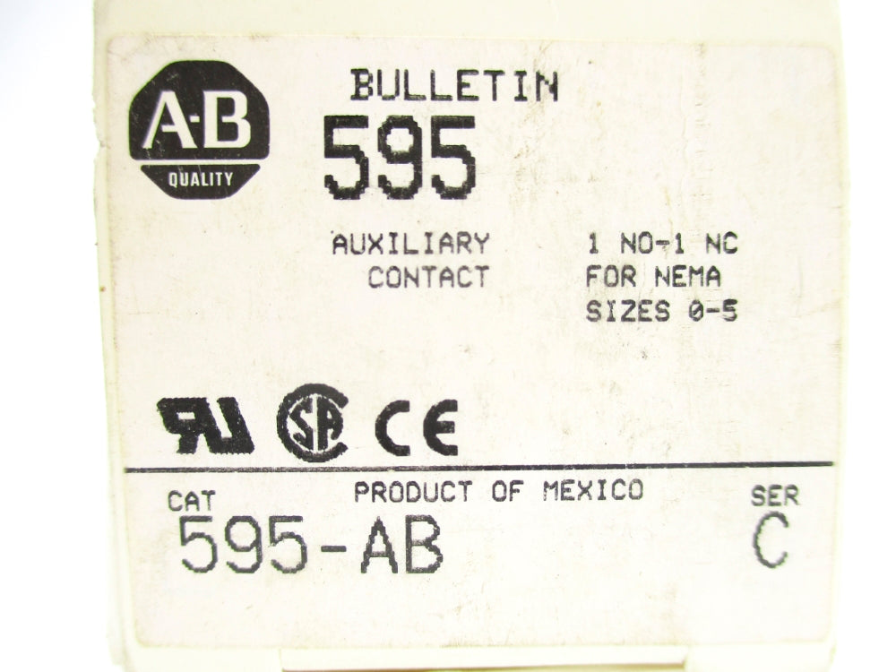 ALLEN BRADLEY 595-AB SER. C (WH) NSMP