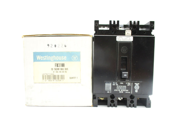WESTINGHOUSE FB3100 600VAC 100A NSMP