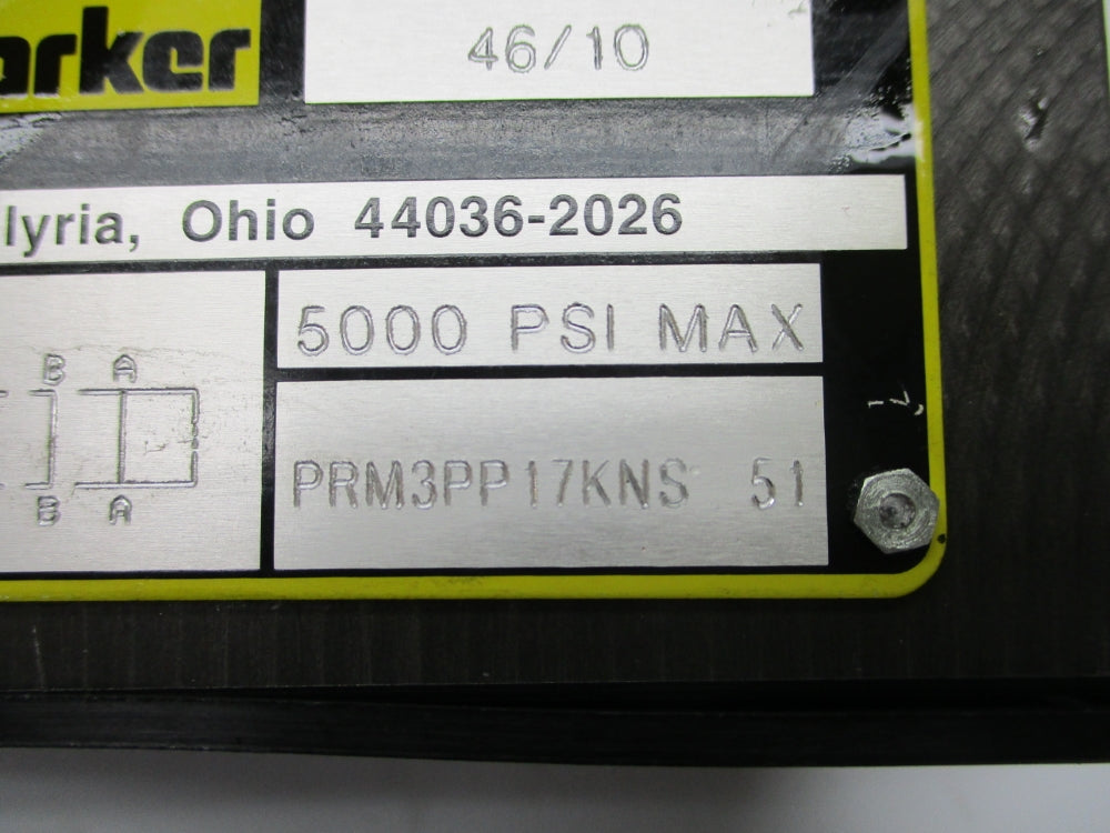 PARKER PRM3PP17KNS50 5000PSI NSMP
