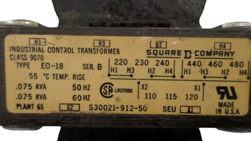 SQUARE D 9070 EO-18 UNMP