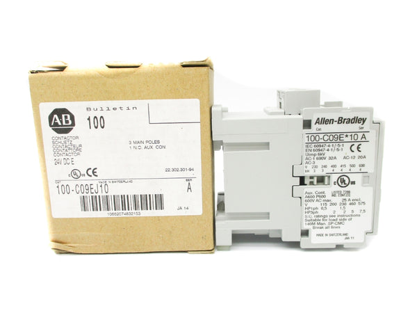 ALLEN BRADLEY 100-C09EJ10 SER. A 24VDC 32A (BR/WH) NSMP
