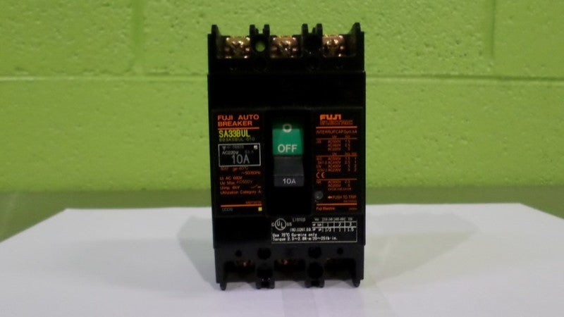 FUJI ELECTRIC SA33BUL AUTO CIRCUIT BREAKER 10A NSNP