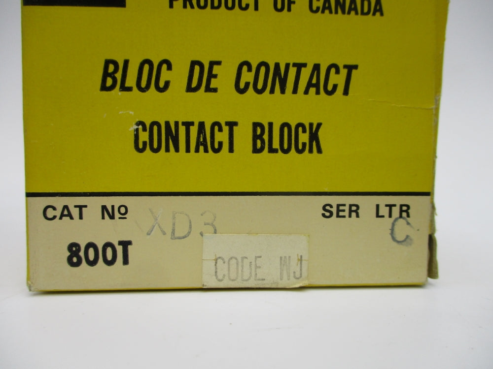 ALLEN BRADLEY 800T-XD3 SER. C (BK/YL) NSMP