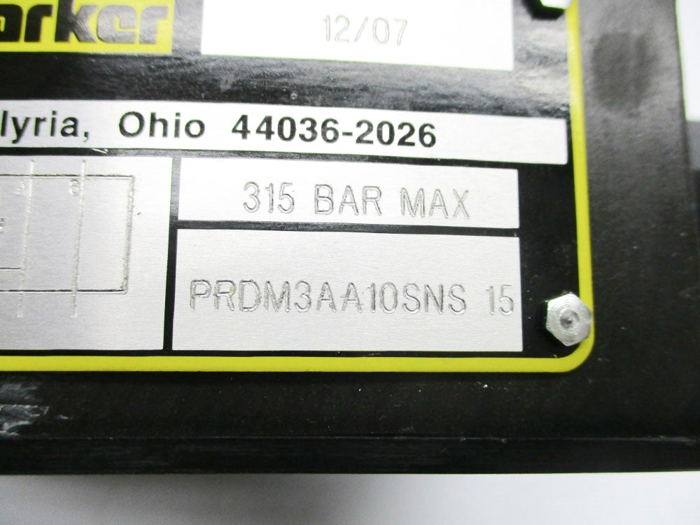 PARKER PRDM3AA10SNS15 NSMP