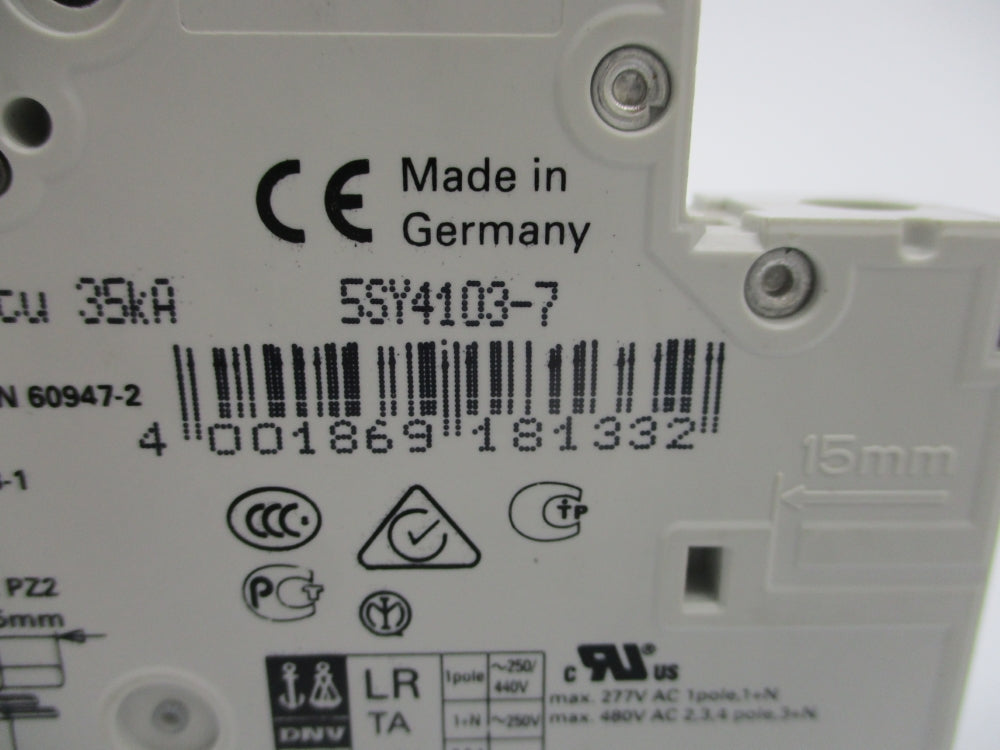 SIEMENS 5SY4103-7 230/400V 3A NSNP