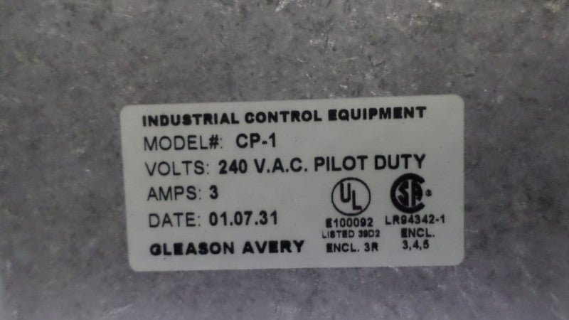 GLEASON CP-1 PILOT DUTY NSNP
